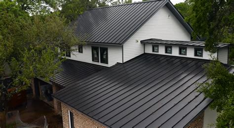 will a dark metal roof make your house|black metal roofing problems.